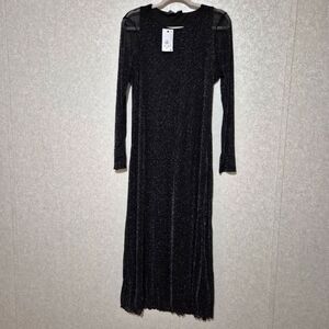 NEW..PRIMARK..Elegant Black Long Sleeve Dress..SIZE:L